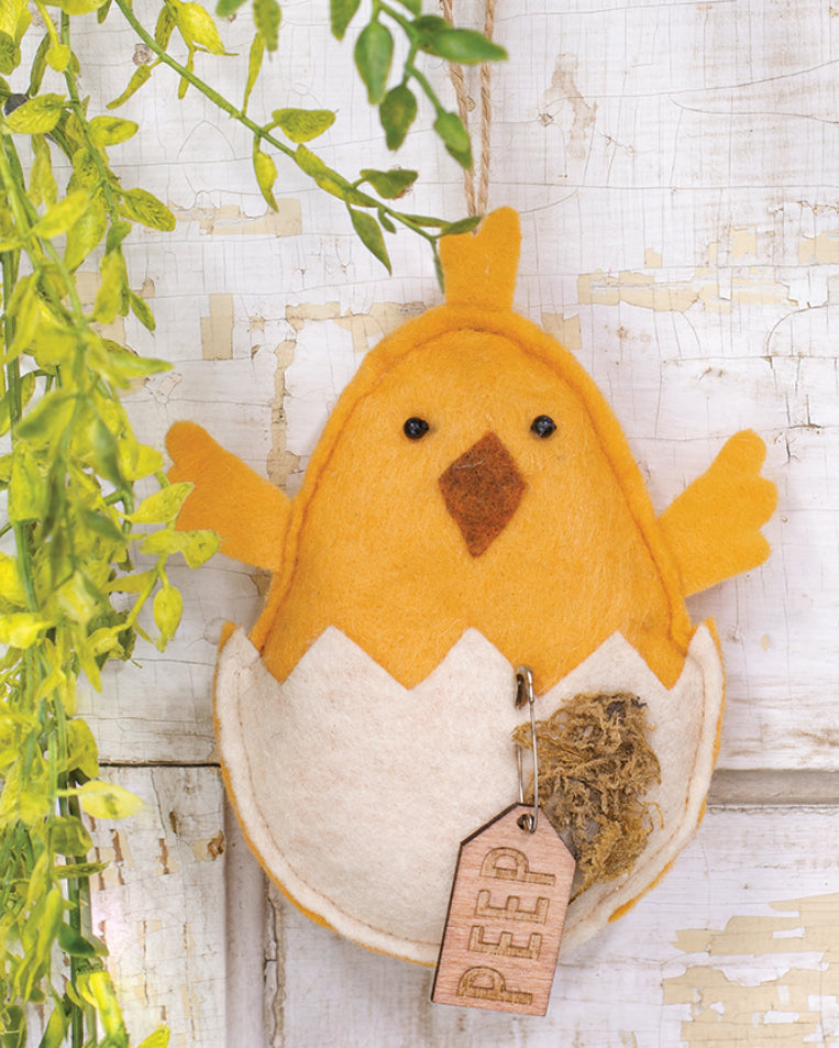 Felt Hatchling Peep Chick Ornament