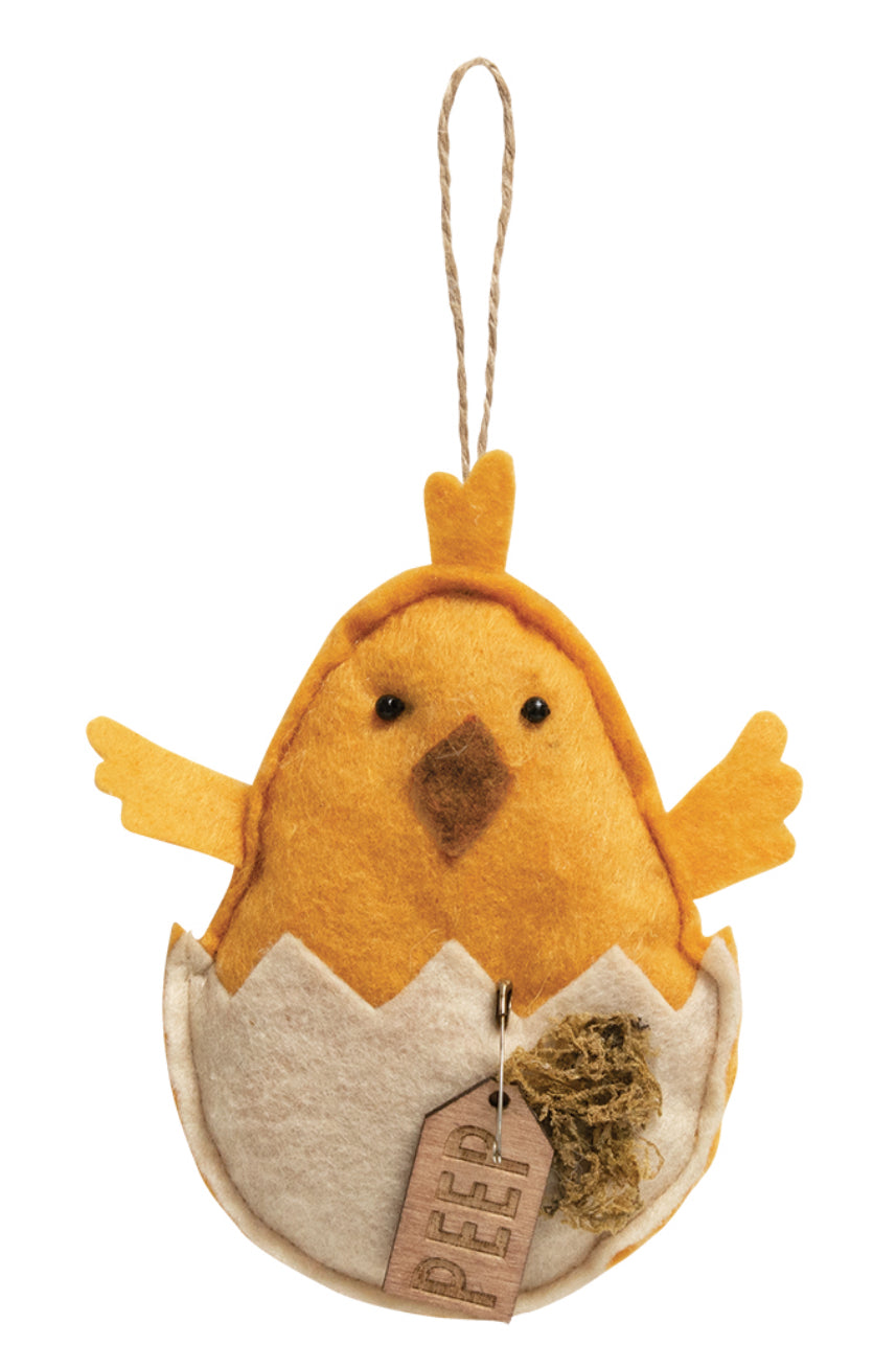 Felt Hatchling Peep Chick Ornament