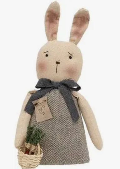 Chick Bunny With Carrot Basket