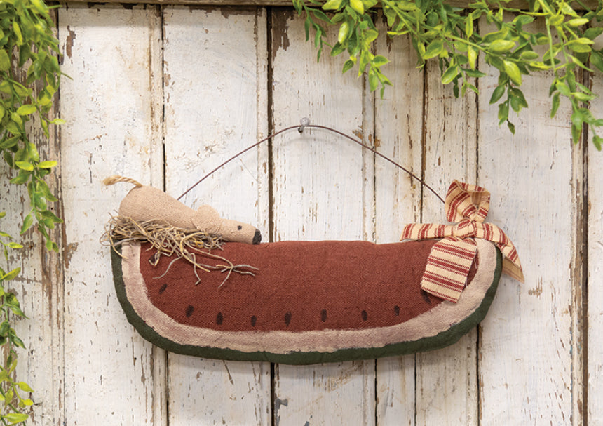 Primitive Mouse on Watermelon Hanger