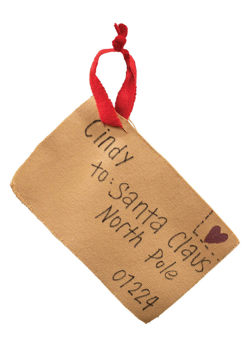 Santa Letter Ornament - Cindy