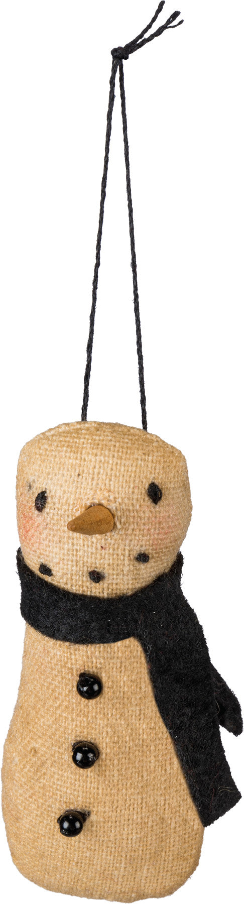 Primitive Snowman Ornament