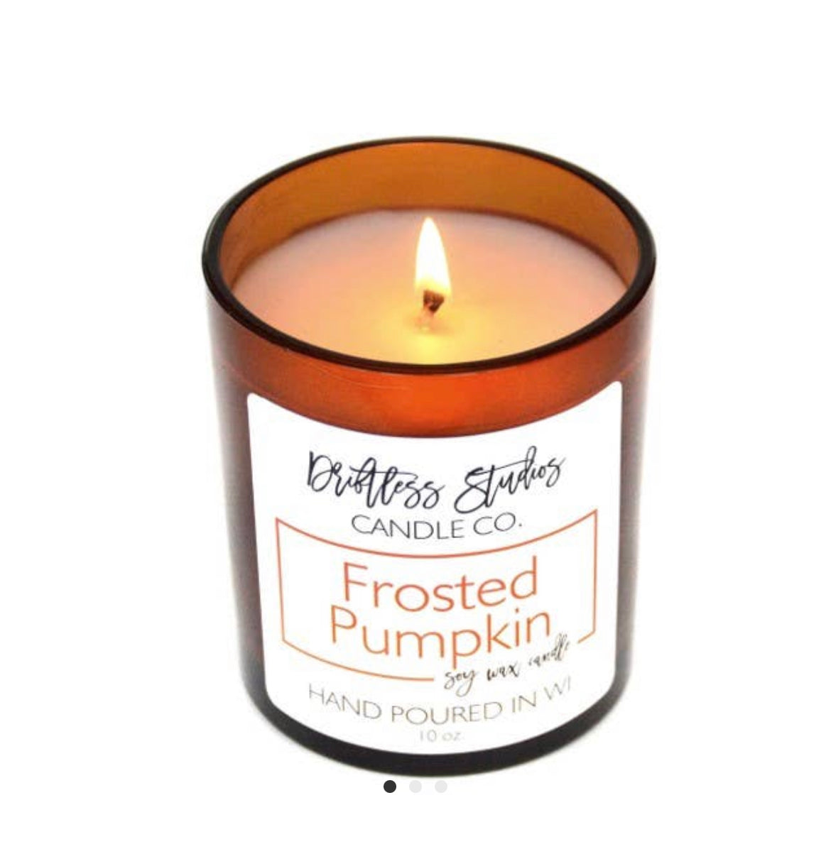 Frosted Pumpkin Soy Candle - 10 Oz.