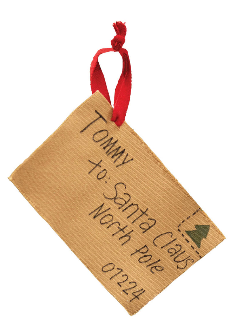 Santa Letter Ornament - Tommy