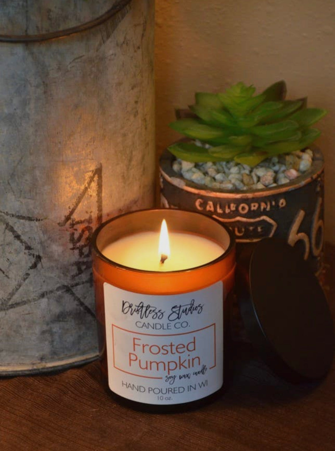 Frosted Pumpkin Soy Candle - 10 Oz.