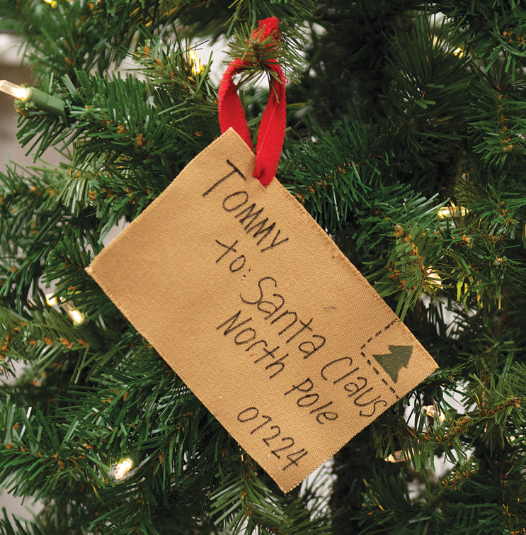 Santa Letter Ornament - Tommy