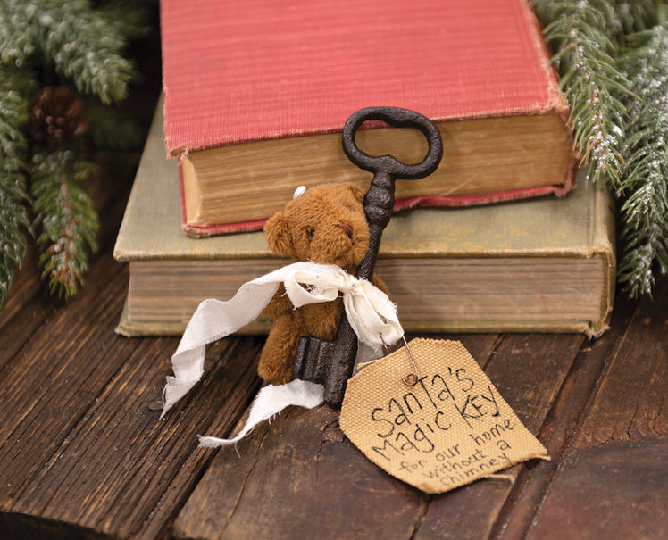 Santa’s Magic Key Teddy Bear Ornament