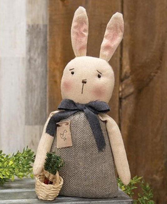 Chick Bunny With Carrot Basket