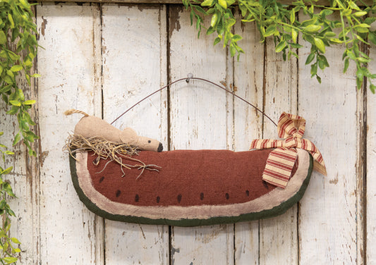 Primitive Mouse on Watermelon Hanger