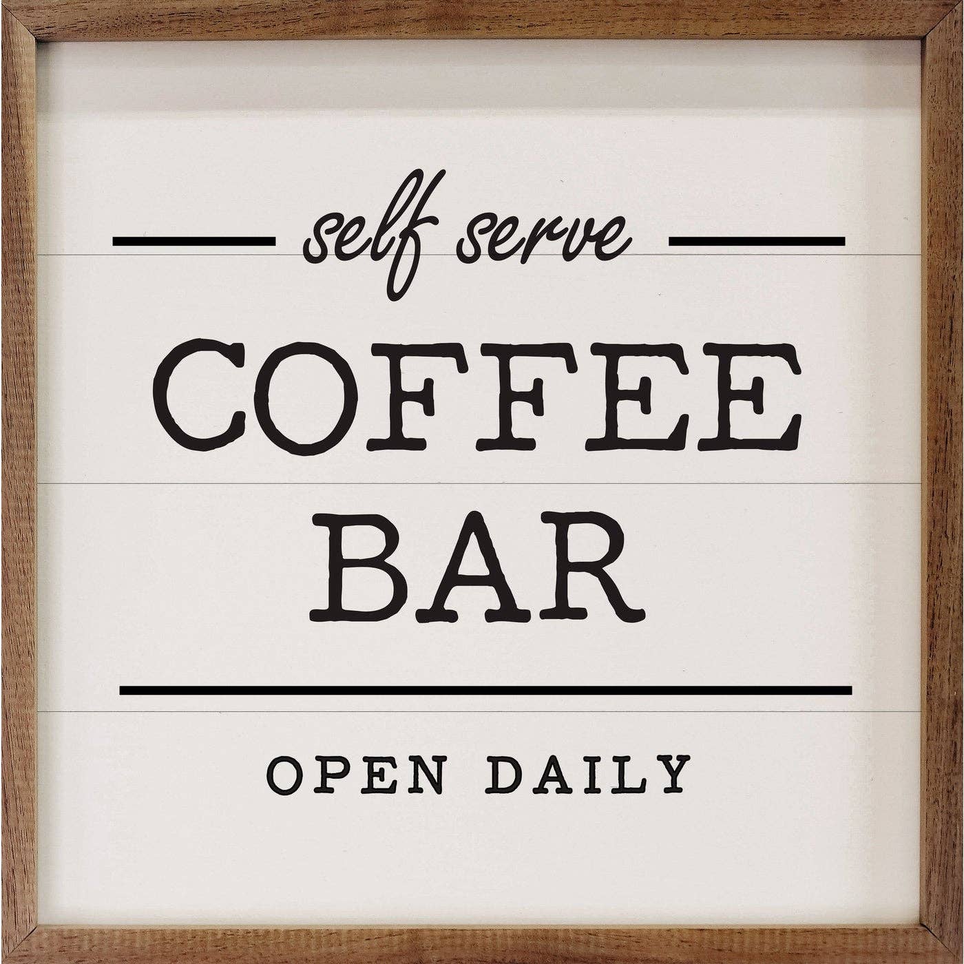 Self Serve Coffee Bar White