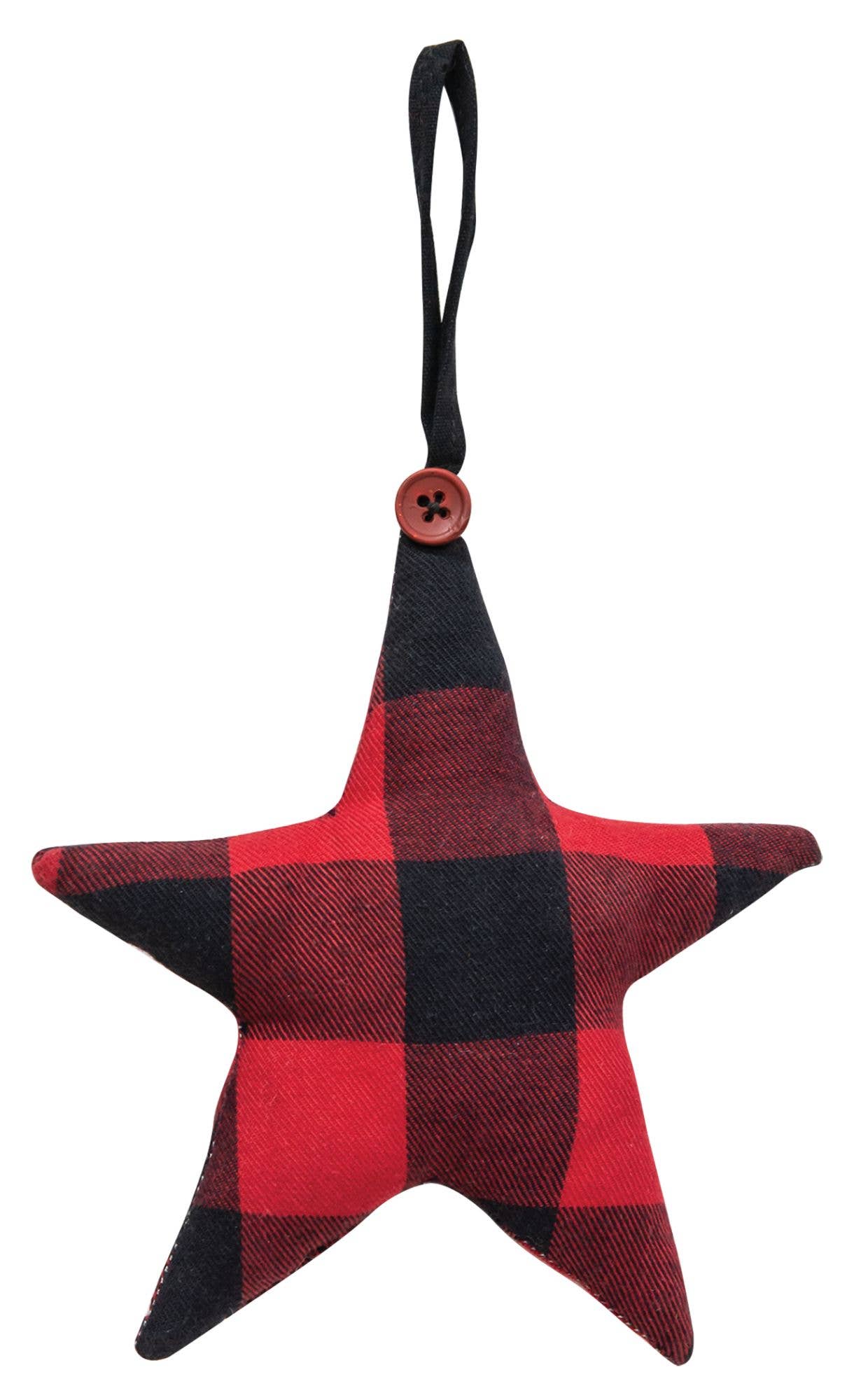 Buffalo Check Star Ornament